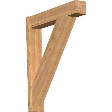 Ekena Millwork Traditional Block Smooth Outlooker, Western Red Cedar, 7 1/2"W x 36"D x 44"H OUT08X36X44TRA05SWR